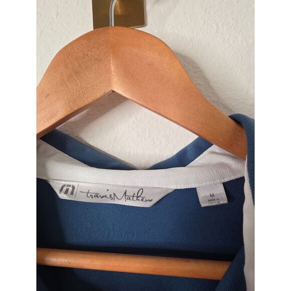 Travis Mathew Performance Golf Polo Shirt Athleisure Medium - Picture 4 of 7